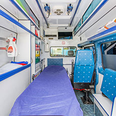 Intérieur ambulance