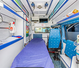 Intérieur ambulance